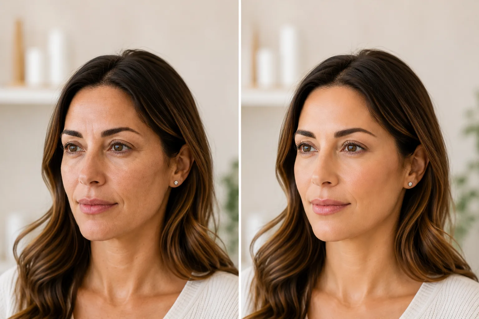 Before and after result at Elite VitaMed