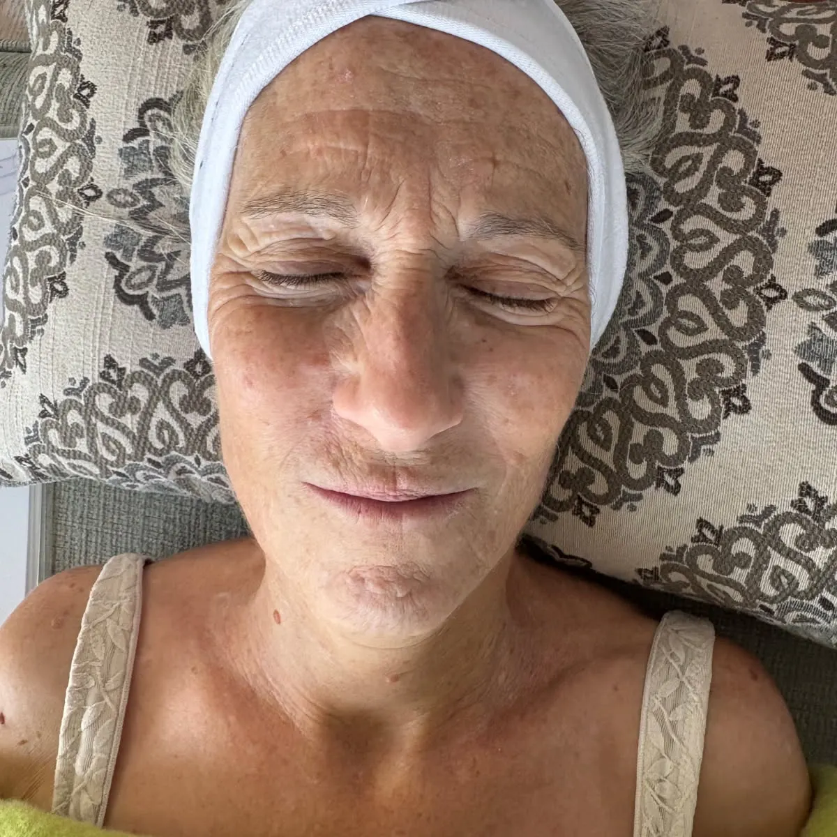 Tiana preparing a WonderTouch treatment during a mobile appointment
